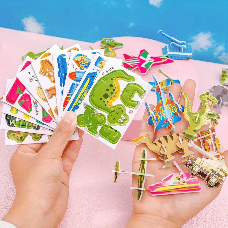 Coffret éducatif 3D animé 2025 – puzzle pour enfants