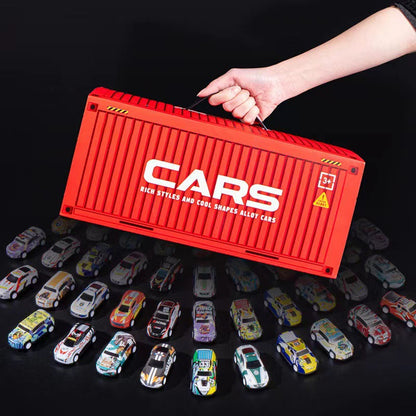 48 mini voitures avec garage intégré