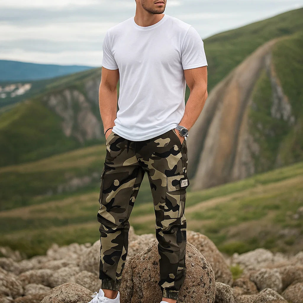 👖 Pantalon de Travail Tactique Robuste – 💪 Mélange Nylon-Coton Durable | 🔧 Multiples Poches | 🌲 Prêt pour le Travail et l’Outdoor