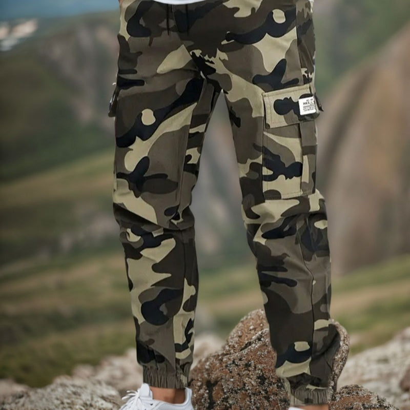 👖 Pantalon de Travail Tactique Robuste – 💪 Mélange Nylon-Coton Durable | 🔧 Multiples Poches | 🌲 Prêt pour le Travail et l’Outdoor