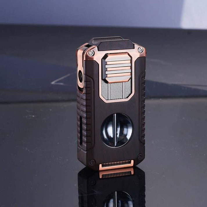 Briquet à cigare multifonction 5-en-1 avec coupe-cigare