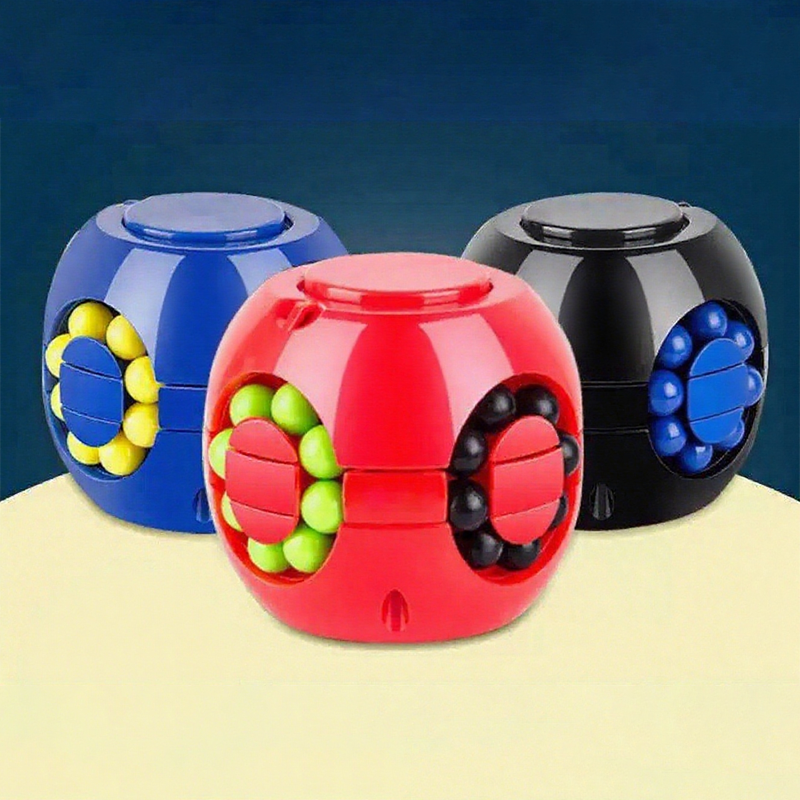 Cube magique rotatif avec billes – Jeu casse-tête antistress