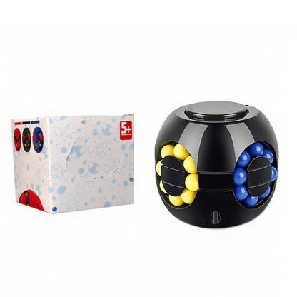 Cube magique rotatif avec billes – Jeu casse-tête antistress