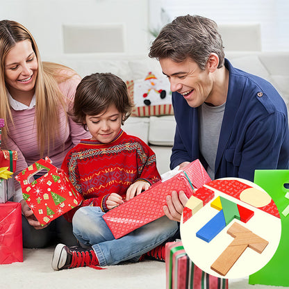 Puzzle en bois en forme de T pour enfants et adultes