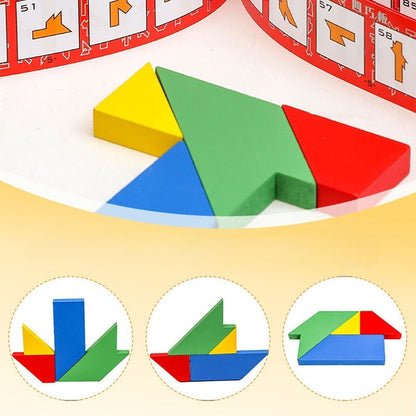 Puzzle en bois en forme de T pour enfants et adultes