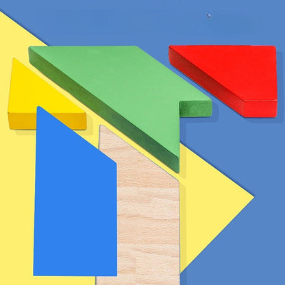 Puzzle en bois en forme de T pour enfants et adultes