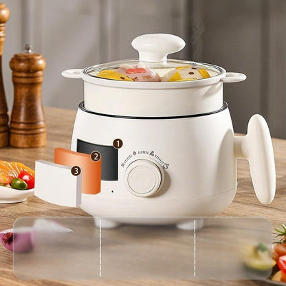Marmite électrique multifonction portable avec revêtement antiadhésif