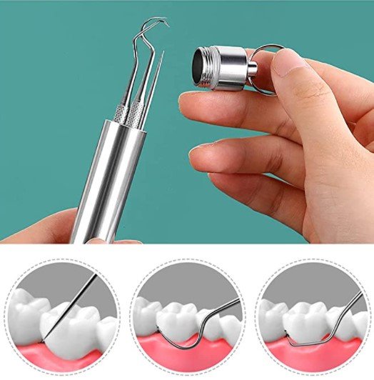 Ensemble de cure-dents multifonction en acier inoxydable