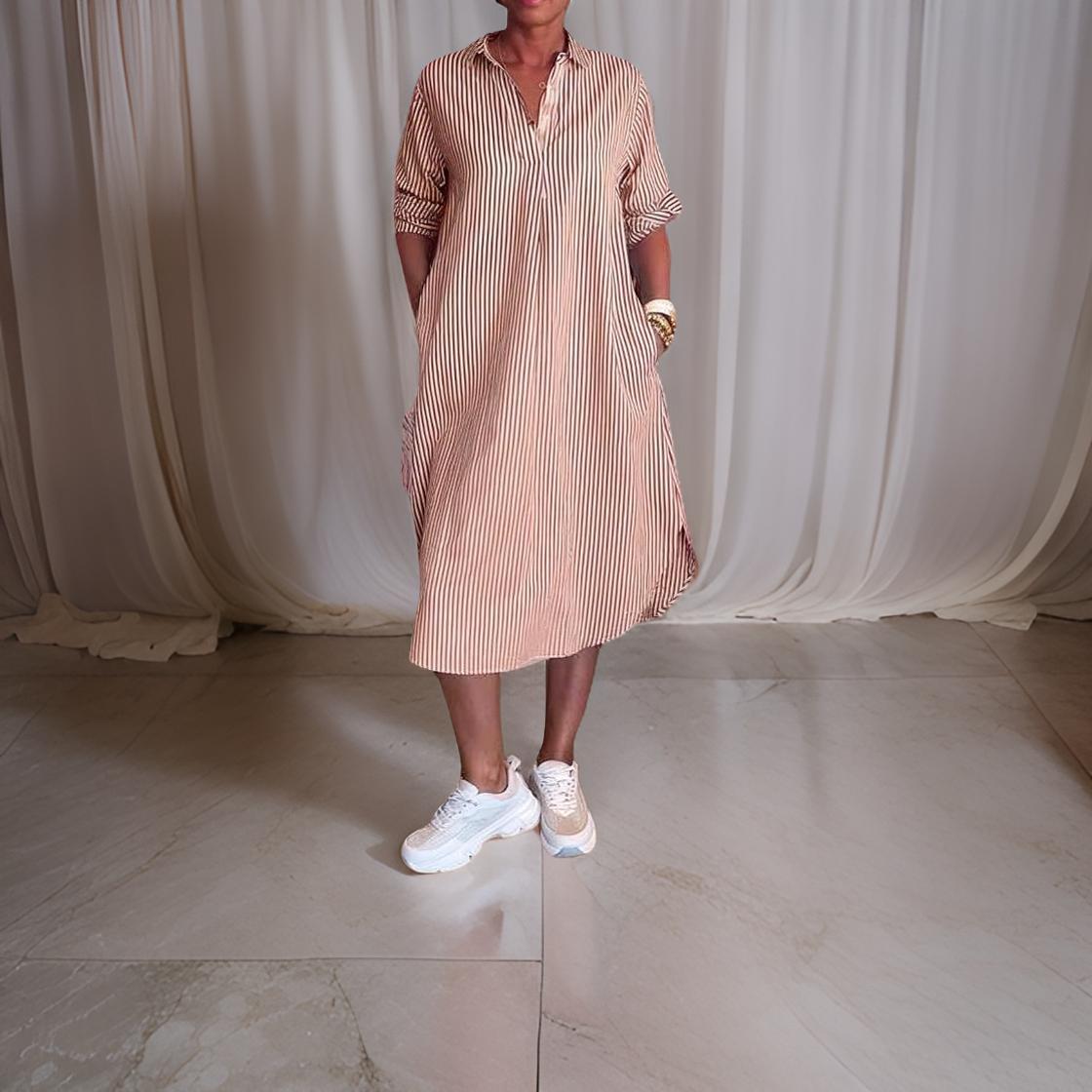 Ivy - Shirt Style Dress with Collar