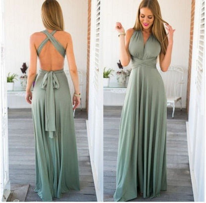 Evita - Universal maxi festive dress with draping
